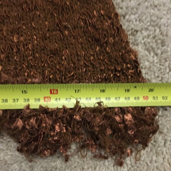 Y2K Cotton Fuzzy Fringed Knit Single Button Cardigan - Picture 13 of 15